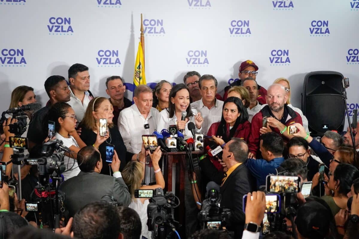 María Corina Machado: Toda la información coincide en que Edmundo González Urrutia obtuvo el 70 % de los votos